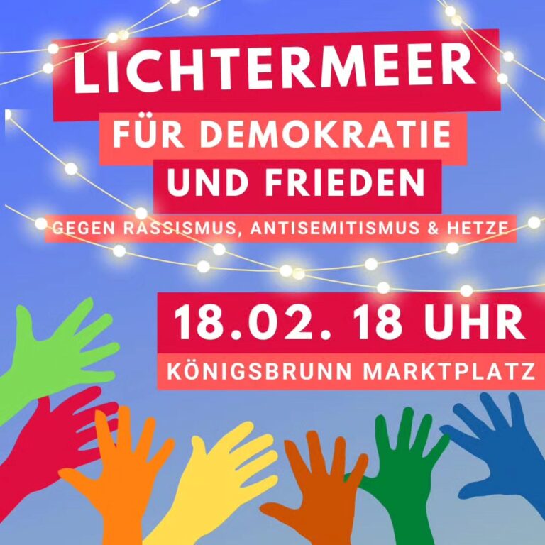 Demo für die Demokratie in Königsbrunn